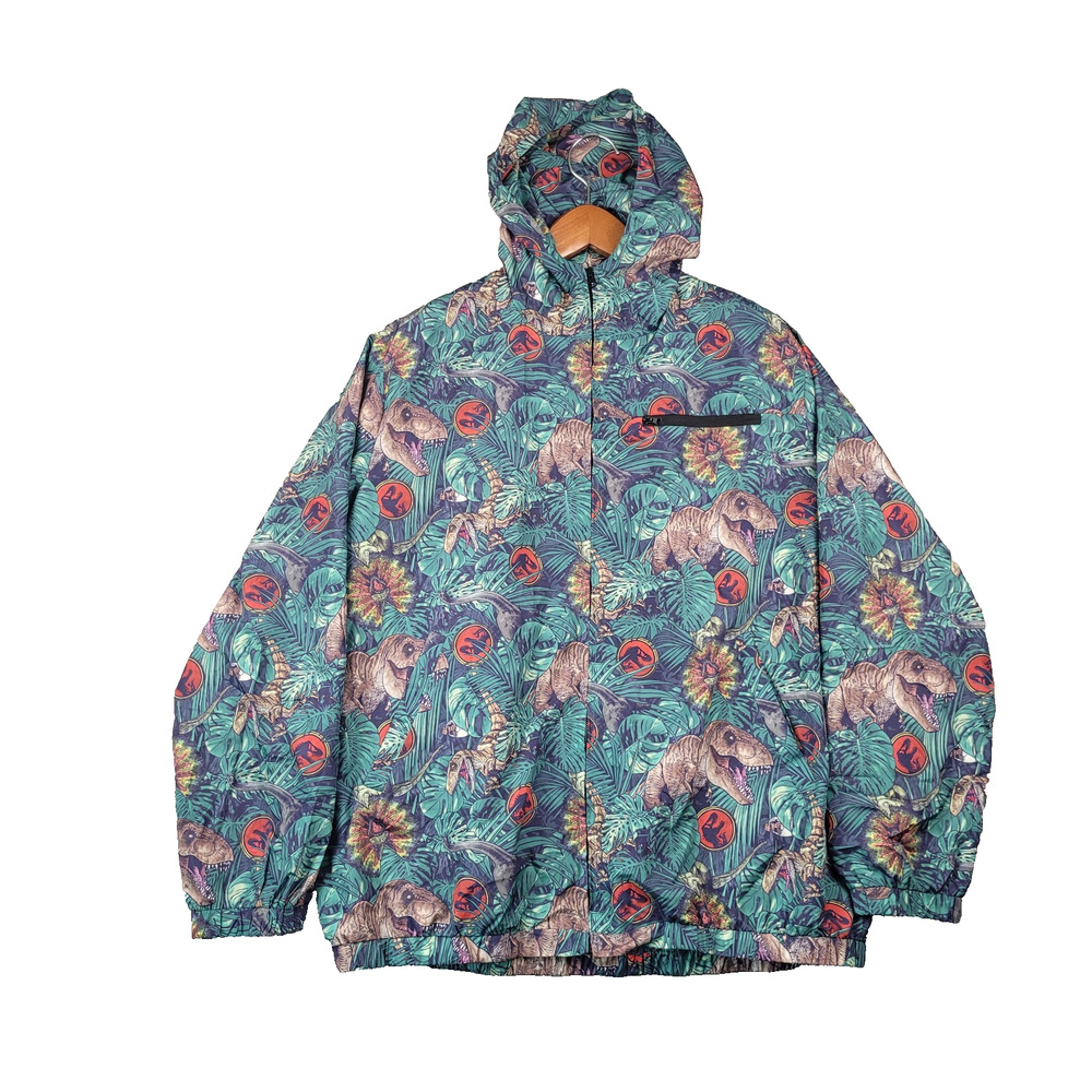 Jurassic Park Loot Wear L Waterproof Colorful Streetwear Windbreaker